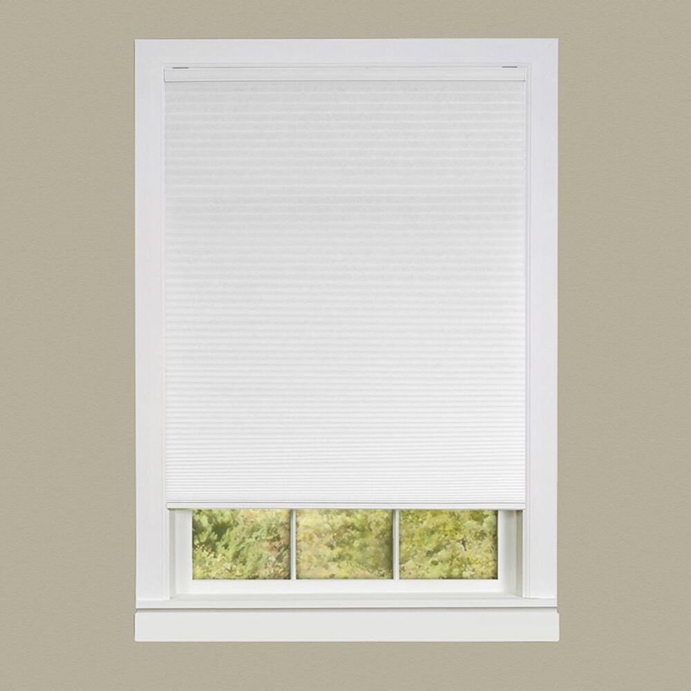 45 x 64 in. Cordless Honeycomb Cellular Pleated Shade, White